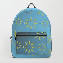 blue pattern Backpack | Flowers, Floral, Nice, Blue, Cool, Beautiful, Graphicdesign, Digital, New, Epic 