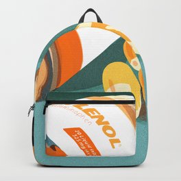Tylenol Backpack | Hansua, Pop Art, Gift, Tylenol, Suahan, Illustration, Nice, Sick, Digital, Impressionism 