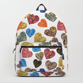 Seamless Colorful Hearts Pattern Backpack | Graphicdesign, Vibrantheart, Vintagegift, Patternhearts, Heartscolors, Motivation, Lovesymbol, Retrohearts, Trendyhearts, Seamlessvector 