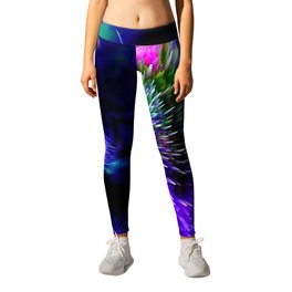 Abstract nvu Leggings | Glitchyabstract, Modernabstract, Purpleglitch, Artistic, Digital, Blueink, Inkglitch, Cell, Abstract, Glitchyart 