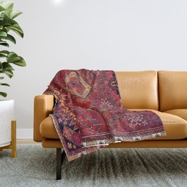 N200 - Berber Moroccan Heritage Oriental Traditional Moroccan Style Throw Blanket