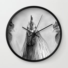 Gulp! In Mono Wall Clock | Black and White, Funny, Photo, Digital 
