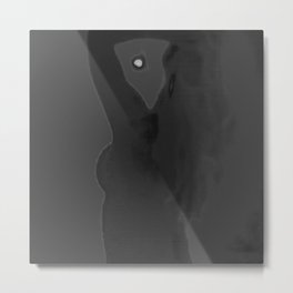 Heat 11111 Metal Print | Monochrome, Dancer, Sexy, Dark, Nude, Strip, Black, Concrete, Bedroom, Nsfw 