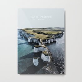 Isle of Purbeck, England Travel Artwork Metal Print | English, Coast, Scenery, Seaside, Islands, Dorset, Englishchannel, Bournemouth, England, Dramatic 