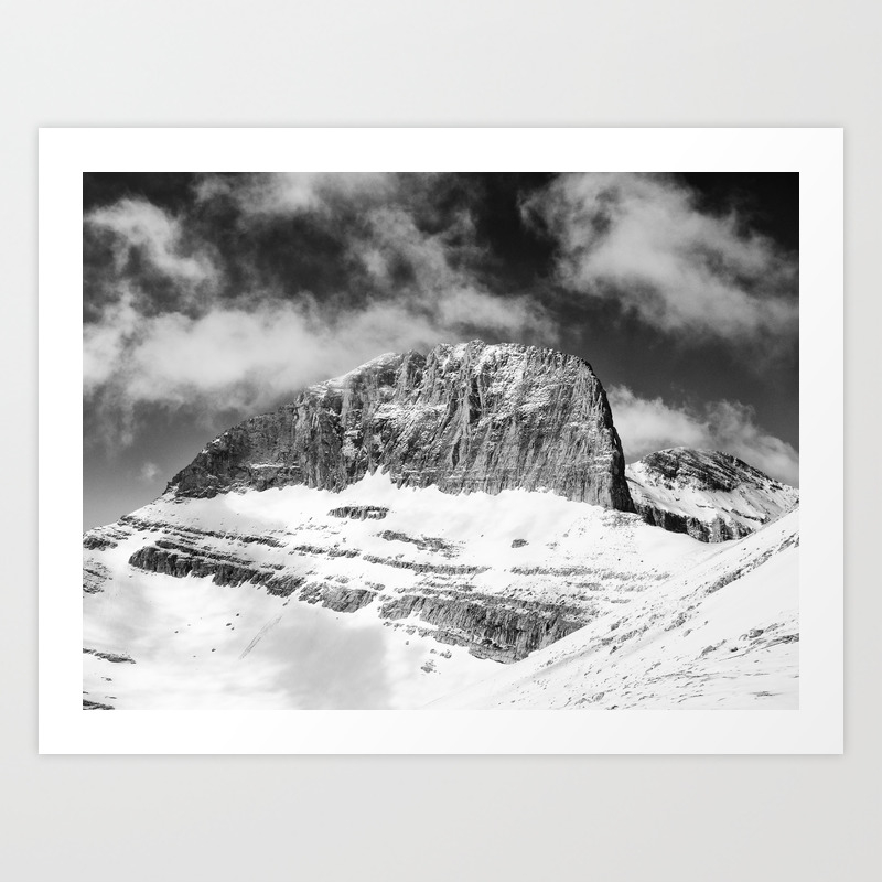 Throne Of Zeus Black And White Abstract Landscape Fine Art Print