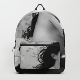 Sexy Monica Bellucci black and white Backpack | Concept, Figurative, Oil, Digital, Typography, Abstract, Stencil, Graphicdesign, Illustration, Pattern 