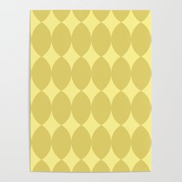 vintage yellow design Poster