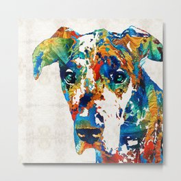 Colorful Great Dane Art Dog By Sharon Cummings Metal Print | Colorfuldogart, Dogeyes, Abstract, Greatdane, Doggiedaycare, Pop Art, Dognose, Rainbow, Largebreeddogs, Funny 