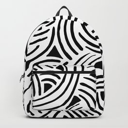 Sea Change Backpack | Waves, Rumislepress, Ink Pen, Acrylic, Pop Art, Organic, Drawing, Vector, Elaramari, Pattern 