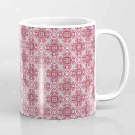 Peonies Powered Flowered Coffee Mug | Tile, Peony, Abstract, Pink, Peonies, Power, Indie, Trippy, Boho, Mandala 