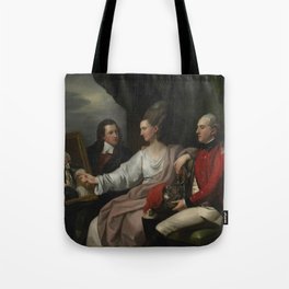 Benjamin West - Portrait Group of the Drummond Family, Peter Auriol Drummond (1754-1799), Mary Bridg Tote Bag