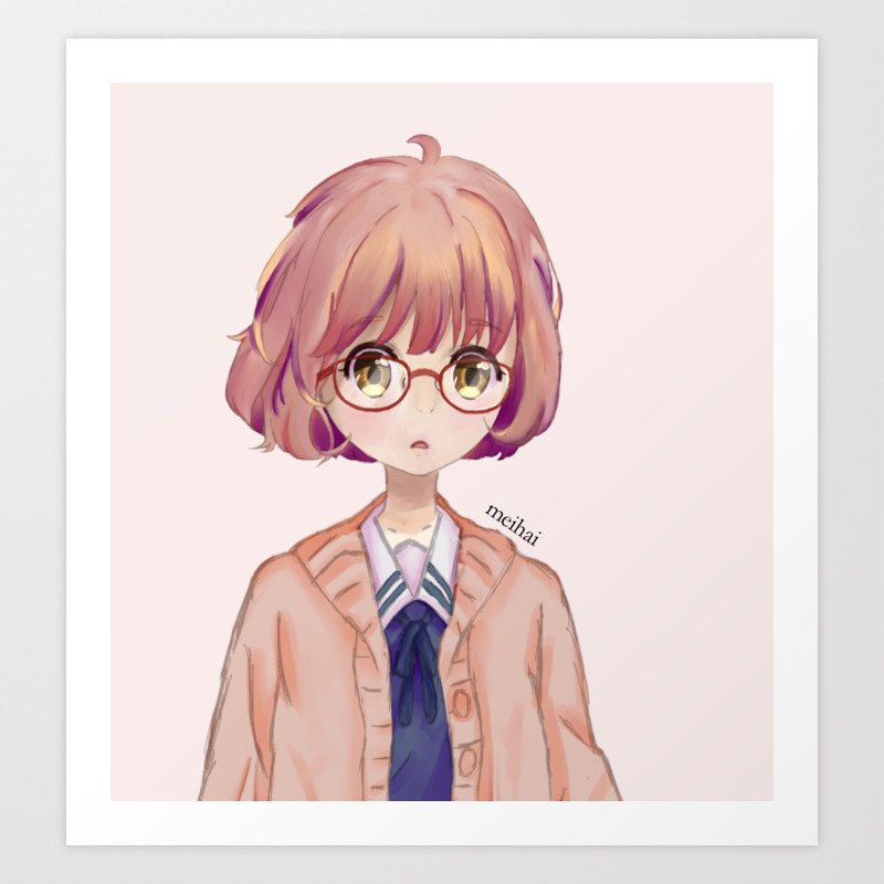 Wallpaper Kyoukai No Kanata Mirai Art Print By Candyeau Society6 For iPhone Free