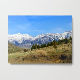 Absaroka Beauty Metal Print | Montana, Forest, Peak, Hike, Absaroka, Winter, Mountains, Photo, Pine, Nature 