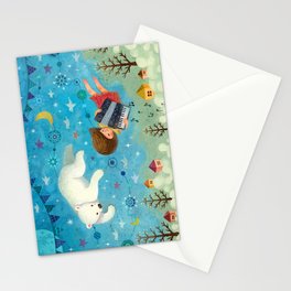 Travel the night sky Stationery Cards