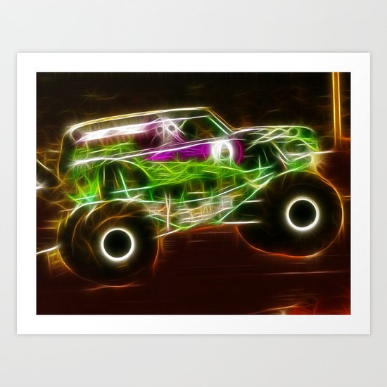 Magical Grave Digger Monster Truck Art Print By Paulvanscott Society6 - Monster Jam Small Wall Decal Magical Grave Digger Monster Truck Art Print By Paulvanscott Society6 - Monster Jam Small Wall Decal