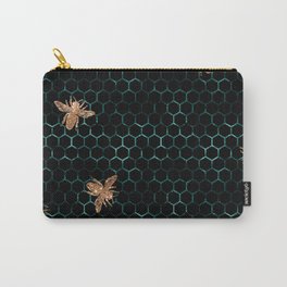 IMPRESSIVE VINTAGE PATTERN HONEY BEES Carry-All Pouch