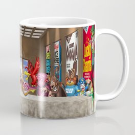 The Last Breakfast Coffee Mug | Digem, Supper, Michaelangelo, Lucky, Tony, Trix, Snap, Cartoon, Pop, Rabbit 