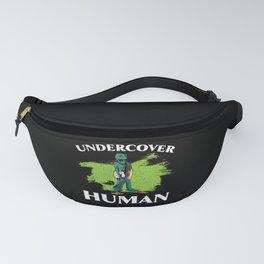 Undercover Human Funny Alien Extraterrestrial UFO Fanny Pack