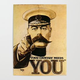 Your Country Needs You Lord Kitchener Poster