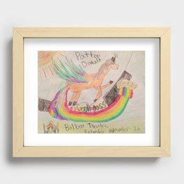 Patton Oswalt Balboa Theatre Rainbow Unicorn Poster Recessed Framed Print