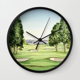 Southern Hills Golf Course 18th Hole Wall Clock