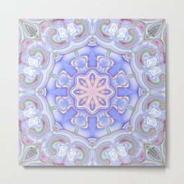 Star Flower of Symmetry 717 Metal Print | Abstract, Graphic, Mandalas, Kaleidoscope, Stars, Digital, Trippy, Floral, Flower, Modern 