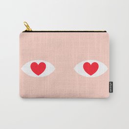 EYES 4 U ONLY Carry-All Pouch | Digital, Eyes, Graphic Design, Graphicdesign, Funny, People, Heart, Love, Curated 