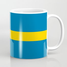 Flag of Sweden - Swedish Flag Coffee Mug | Scandinavia, Nordic, Flags, Sweden, Skane, Malmo, Stockholm, Swedish, Flag, Yellow 