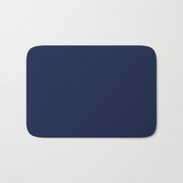Navy Blue Minimalist Solid Color Block Spring Summer Badematte | Neutrals, Retro, Graphicdesign, Solid, Navy, Solidcolor, Minimal, Blue, Boho, Nautical 