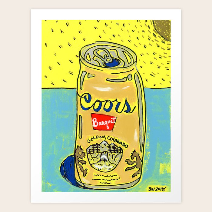Coors Banquet Art Print by Imperfect Artwerks by Shelley Walker