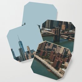 Manhattan Skyline, New York Travel Artwork Coaster