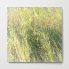 Grasses Swaying In The Summer Breeze, Tranquillity And Calm Metal Print | Grass, Natureprints, Summervibes, Abstractimages, Aerenity, Abstractposter, Green, Breeze, Abstractprints, Minimalism 
