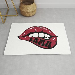 Bama Lips Rug | Alabama, Curated, Lip, Bitinglips, Rollcrimsontide, Ua, Crimsontide, Lips, Alabamau, Uofalabama 