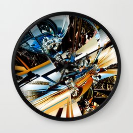 J55-2-RMpt05Edit1 Wall Clock | Fractalart, Futurism, Collage, Other, Comic, 3D, Satellite, Photomontage, Scifi, Spacestation 