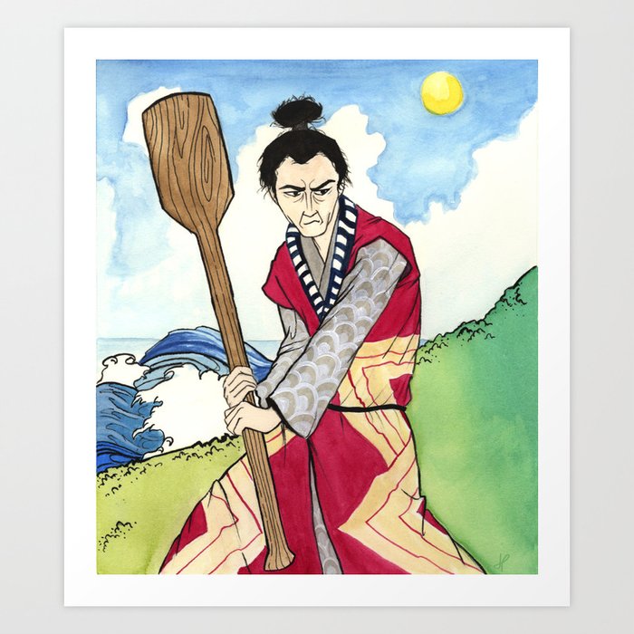 Miyamoto Musashi Art Print by Lauren Percz | Society6