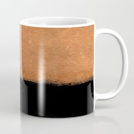 Two Tone Rust and Black Texture Coffee Mug | Rust, Metal, Modernandminimal, Black, Colors, Texture, Modern, Earthtones, Abstract, Abstractmodern 