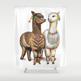 Alpacas Shower Curtain