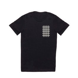Buffalo Pattern Black&White T Shirt | Festive, Graphicdesign, Xmas, Patchwork, Rustic, Christmas, Elegant, Tartan, Cute, Gingham 