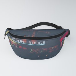 Moulin | Rouge | Paris at night #1 Fanny Pack