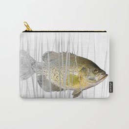 Black Crappie Fish Carry-All Pouch | Sports, Animal, Nature, Illustration 