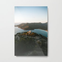 Sunrise from Mt Amos Metal Print | Tasmania, Beach, Wineglass Bay, Landscape, Freycinet, Photo, Mountains, Nature, East Coast, Coast 