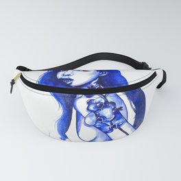 Flower tattoos: Blue orhid Fanny Pack
