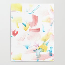 Watercolor Painting Abstract Art 180515 Watercolour Abstract Wp 10 | Watercolor Brush Strokes Poster