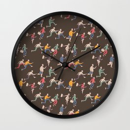 hurry up! Wall Clock | Illustration, Pattern, Curated, People 