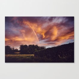 Rainbow Sunset Canvas Print