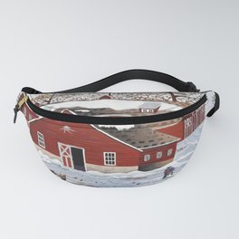 Winter On The Farm Fanny Pack