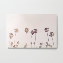 Sunny Cali Palm Trees Metal Print | California, Color, Summer, Venice, Beach, Sunny, Santa Monica, Hawaii, Photo, Palm Trees 