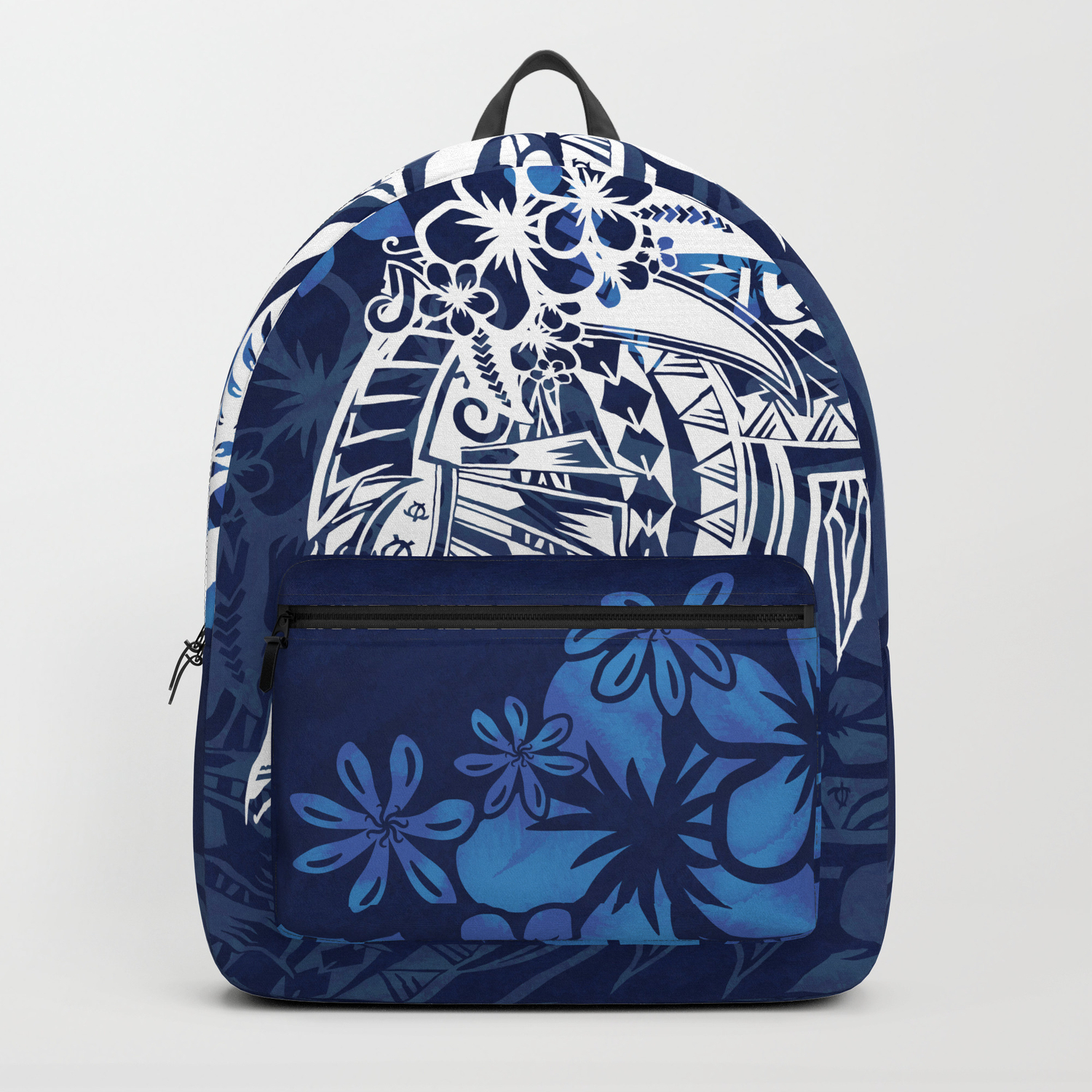 Electropositivo La base de datos Estadísticas Blue Hawaiian - Samoan - Polynesian Tribal Tiare Print Backpack by Sun n  Threads | Society6