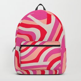 pink zebra stripes Backpack