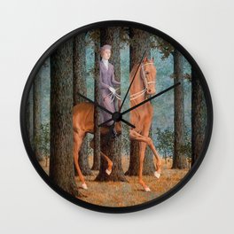 Rene Magritte La Corde Sensible Wall Clock | Sky, Art, Abstract, Flowers, Forest, Magritte, Impressionism, Mountains, Horse, Nature 